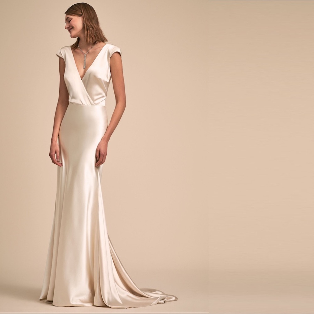 Anthropologie Wedding Cream Wedding Dress by Johanna Johnson